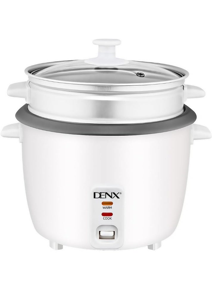 DENX 350W Smart Electric Rice Cooker, Rice Steamer 0.6 Liter, Energy Efficiency and Easy Accessibility, Cooking Kepping Warm and Making Soup, DX2085 - Image 1