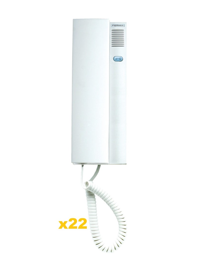 Fermax - F062022 22/W Audio Kit Classic Intercom fermax Spanish 22 Line White - Image 1