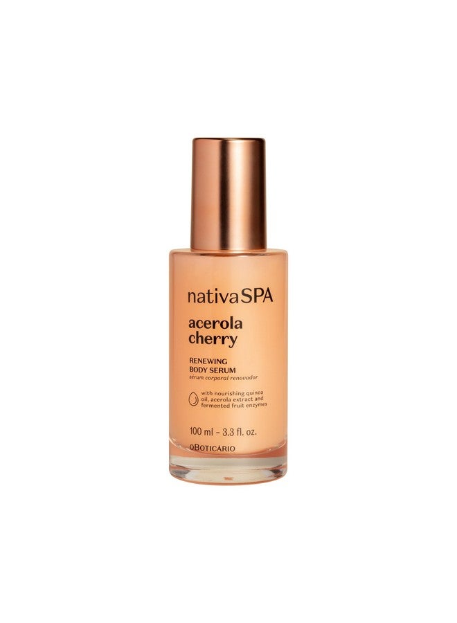 NATIVA SPA O BOTICÁRIO NATIVA SPA O BOTICÁRIO, Acerola Cherry Renewing Body Serum, Lightweight Hydration for Luminous Skin, 3.38 Ounce (100 ml) - Image 1