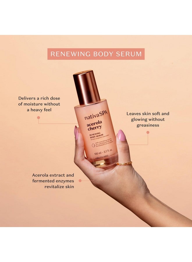 NATIVA SPA O BOTICÁRIO NATIVA SPA O BOTICÁRIO, Acerola Cherry Renewing Body Serum, Lightweight Hydration for Luminous Skin, 3.38 Ounce (100 ml) - Image 2