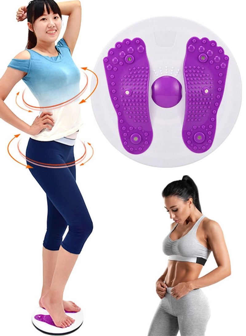 ISHWAZ Twisting Board For Waist Exercise, For Efficiently Burning Fat Slimming Exercise, Fitness Equipment For Enhancing Waist and Abdominal Strength, Rotating Board For Foot Massage Relaxation - Image 1