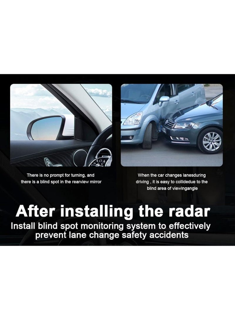 SHEZA STAR Blind Spot Detection System, BSD Lane Change Assistance, High Accuracy LED Buzzer BSD Monitoring Assistant,24GHZ Sensor, Waterproof  - Image 4