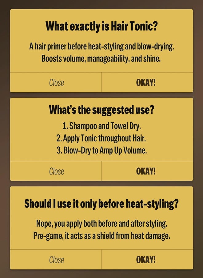 DASHU Classic Style Grooming Tonic Foam | Fix & Gentle Hold, Styling Primer, Heat Shield Hair Tonic | Hair Care Styling Foam 6.76 Fl Oz Pump Dispenser - Image 5