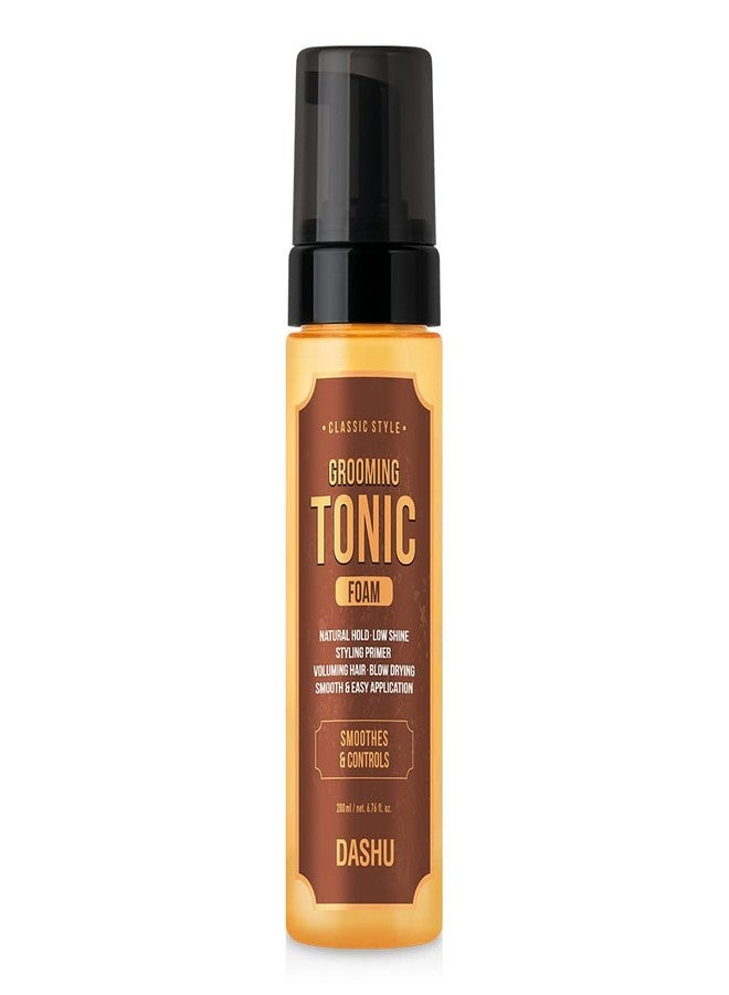 DASHU Classic Style Grooming Tonic Foam | Fix & Gentle Hold, Styling Primer, Heat Shield Hair Tonic | Hair Care Styling Foam 6.76 Fl Oz Pump Dispenser - Image 1