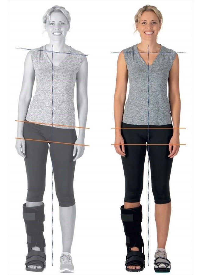 EVENup The Authentic Shoe Balancer Size X-Large for use with Walking Boot or Leg Length Discrepancy. Improves Your gait Using a Variety of Height adjustments. Black - Image 4