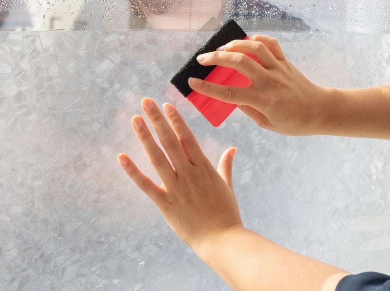 d-c-fix 346-0166 Self-Adhesive Privacy Glass Window Film, Splinter, 17" x 78" Roll - Image 1