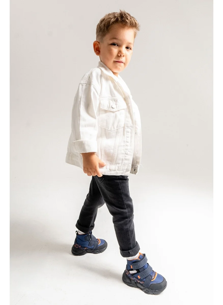 ام ان بي سي Boys Navy Blue Anatomical Daily Sports Boots