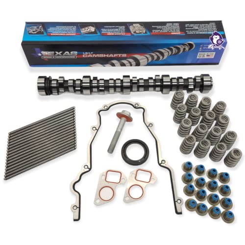 Dynosty Texas Speed TSP Chopacabra Truck Cam Kit with Camshaft, Beehive Springs, Seals, Pushrods and Install Kit LS 4.8 5.3 6.0 6.2 (Cam Kit with 7.400" Stock Replacement Pushrods) - Image 1