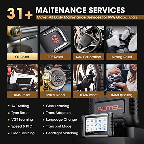 Autel MaxiPRO MP808S-TS Scanner, 2025 Bidirectional Control Scan Tool, 2-Year Free Updated, Full TPMS, ECU Coding Same as MP808BT Pro/MS906TS/MS906 Pro-TS, 31+ Services, All-System Scan & FCA AutoAuth - Image 5