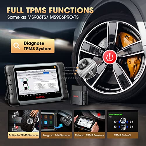 Autel MaxiPRO MP808S-TS Scanner, 2025 Bidirectional Control Scan Tool, 2-Year Free Updated, Full TPMS, ECU Coding Same as MP808BT Pro/MS906TS/MS906 Pro-TS, 31+ Services, All-System Scan & FCA AutoAuth - Image 4