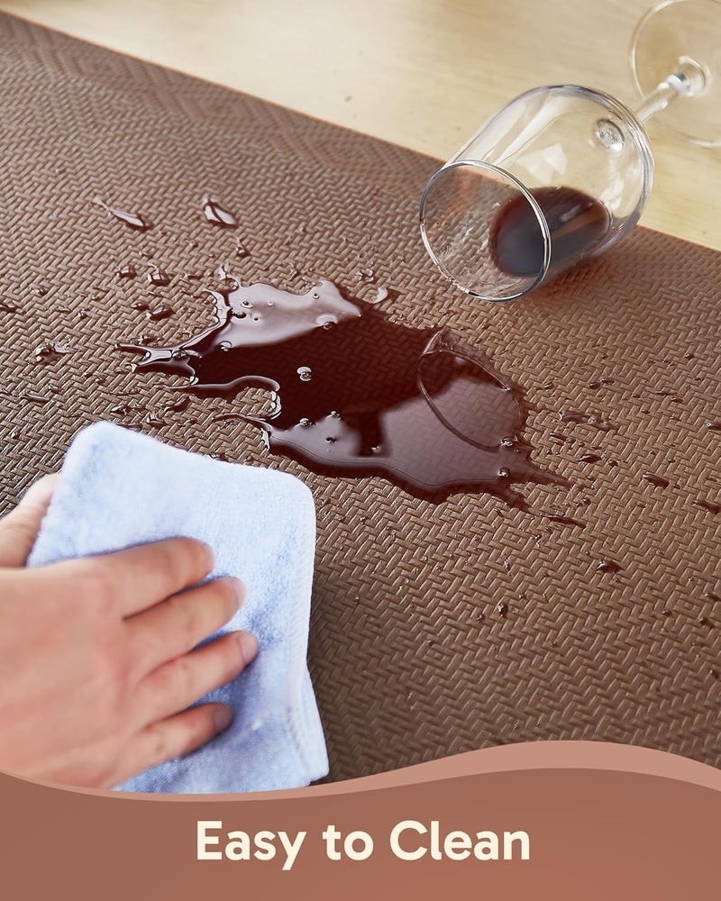 Ophanie حصائر أوباني للمطبخ للأرضية، سمك 3/4 بوصة، 20×48 حصيرة مبطنة مضادة للإرهاق مع أكثر من 99 زوجًا من الحواف السفلية المانعة للانزلاق، سجاد المطبخ، مقاومة ��لماء، حصيرة وقوف مريحة للمكتب والمنزل والحوض - Image 5
