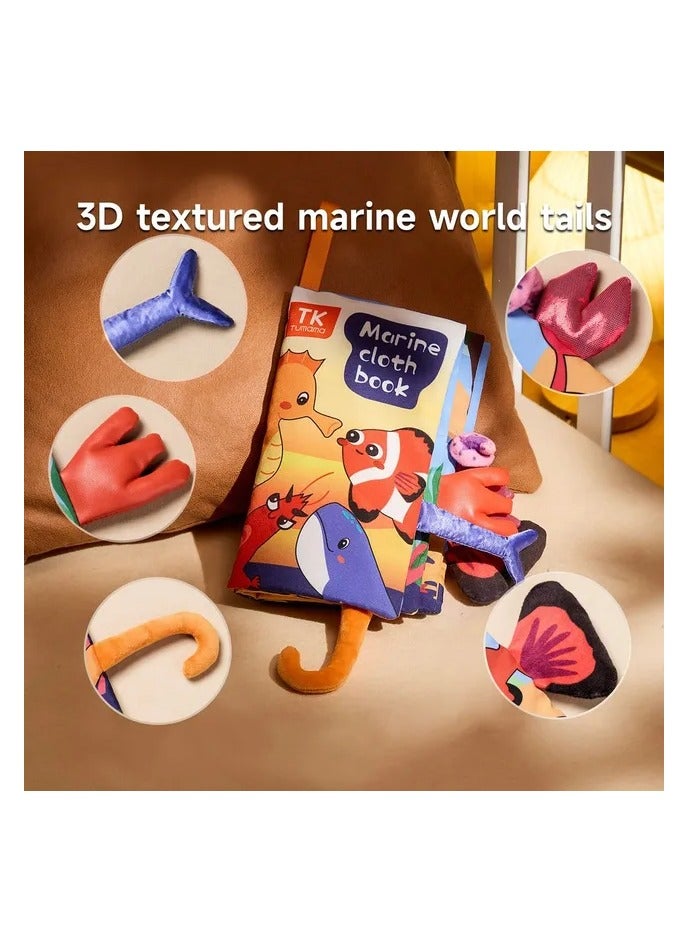 توما كيدز Tumama Kids Tail Cloth Book - Marine Life - Image 3