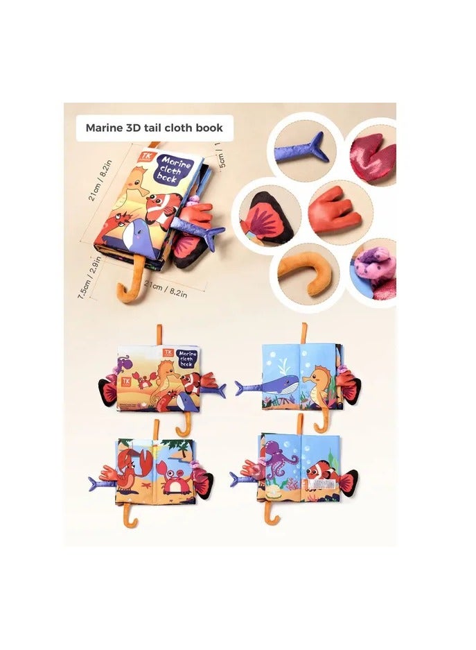 توما كيدز Tumama Kids Tail Cloth Book - Marine Life - Image 5