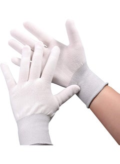 Ehdis EHDIS Nylon White Working Gloves Labor Vinyl Wrap Gloves Non-slip PC Building Gloves  - Image 3
