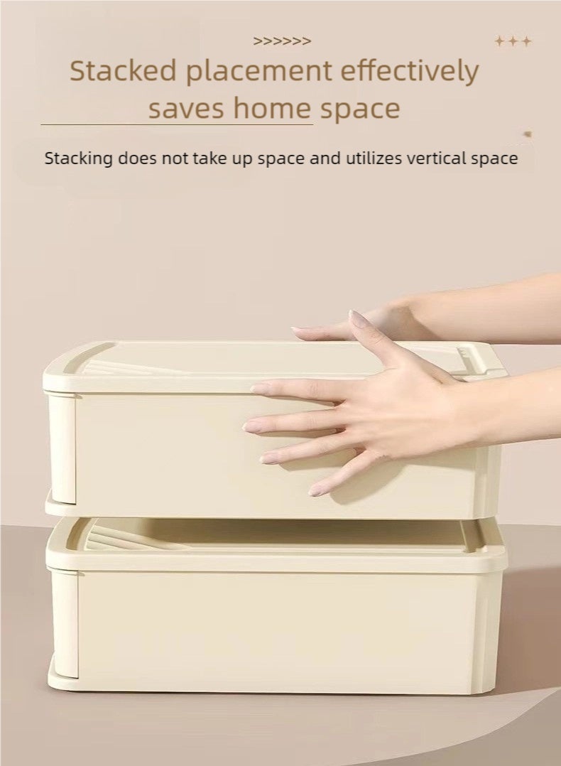 nehem 3-Piece Underwear Organizer Set - Bra Storage Box + 12-Slot Panty Organizer + 16-Compartment Sock Drawer | Space-Saving Closet Organization System - Image 4