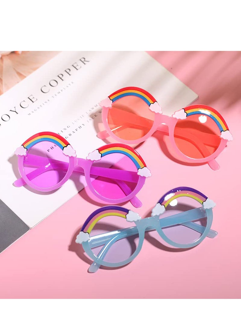 سيوسي مجموعة من 4 نظارات شمسية للأطفال صيفية باللون الوردي للأطفال الصغار للأولاد والبنات - Image 4