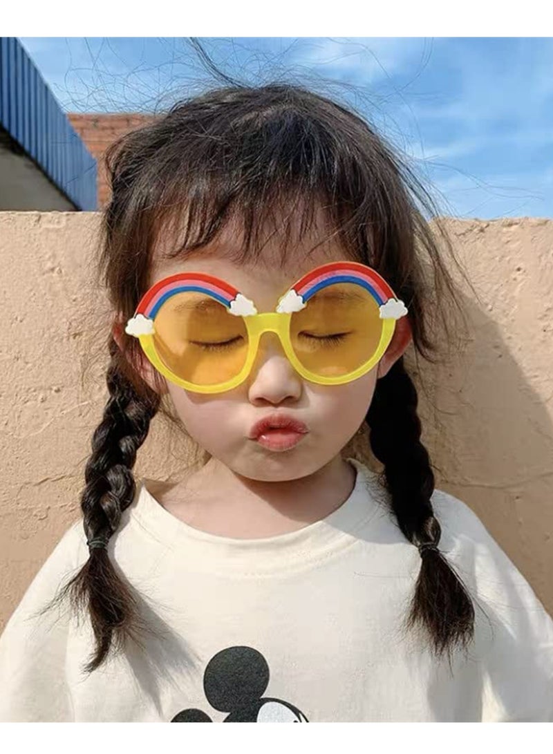 سيوسي مجموعة من 4 نظارات شمسية للأطفال صيفية باللون الوردي للأطفال الصغار للأولاد والبنات - Image 2