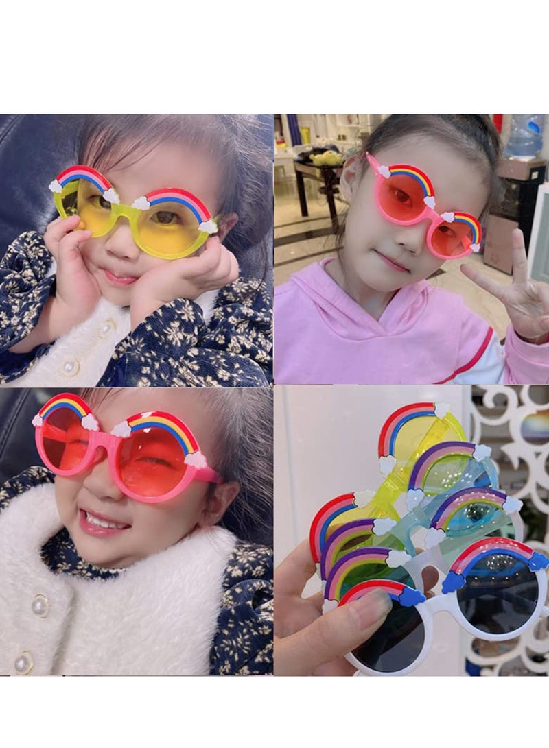 سيوسي مجموعة من 4 نظارات شمسية للأطفال صيفية باللون الوردي للأطفال الصغار للأولاد والبنات - Image 3