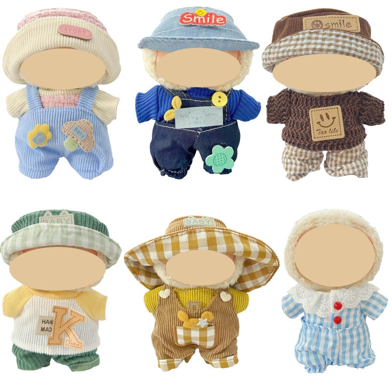 Ezcora Clothes for Doll 6 Pack Doll Outfits for 17cm Doll Perfect for Play and Display Accessories for Dolls Collectors No Dolls Set 4 - Image 2