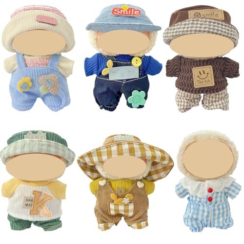 Ezcora Clothes for Doll 6 Pack Doll Outfits for 17cm Doll Perfect for Play and Display Accessories for Dolls Collectors No Dolls Set 4 - Image 1