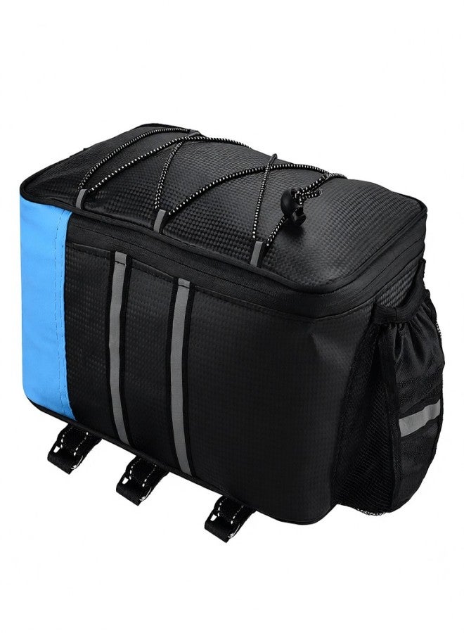 YSANAM Bike Trunk Bag with Waterproof Rain Cover Bicycle Rear Bag Bike Rack Bag - Image 1