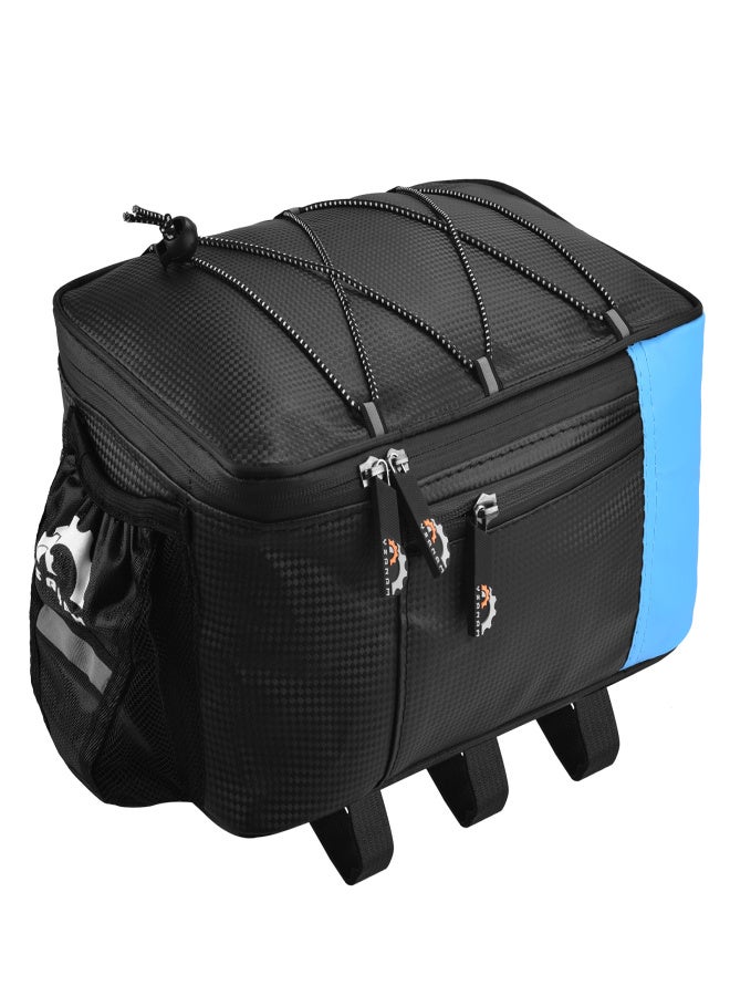 YSANAM Bike Trunk Bag with Waterproof Rain Cover Bicycle Rear Bag Bike Rack Bag - Image 3