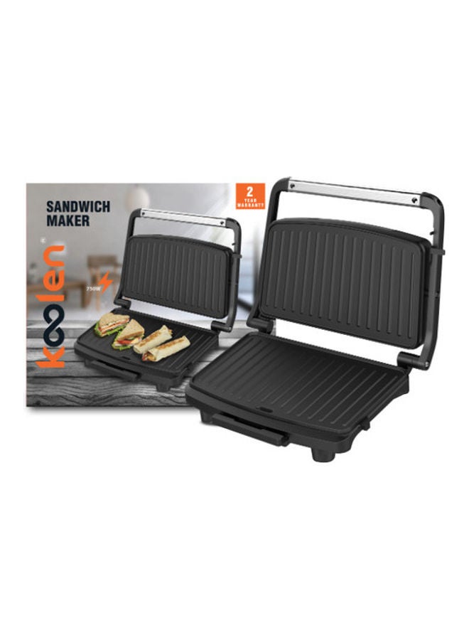 KOOLEN Sandwich Maker 750W 750 W 800106001 Black - Image 1