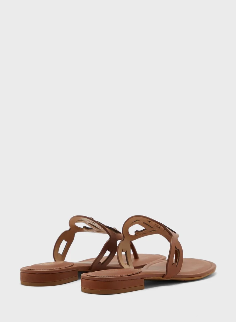 Lauren Ralph Lauren Japonki Low Heel Sandals