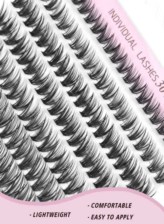 FinyDreamy 30D Lash Clusters 280pcs Individual Lashes 8-16mm Mix Lengths Volume Cluster Lashes C Curl 0.07mm Thickness Eyelash Individual Cluster Lashes And Apply Under Your Lashes (30D 8-16mm) - Image 2