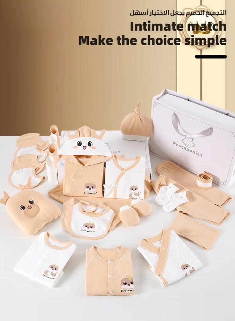 HOOKOR 26PCS Newborn Baby Gifts Set, Newborn Layette Gift Set, Baby Clothes Accessories Set for Boys and Girls, Premium Cotton, Perfect Gift Box with Beautifully Suitcase for Spring Summer Autumn Winter - Image 5