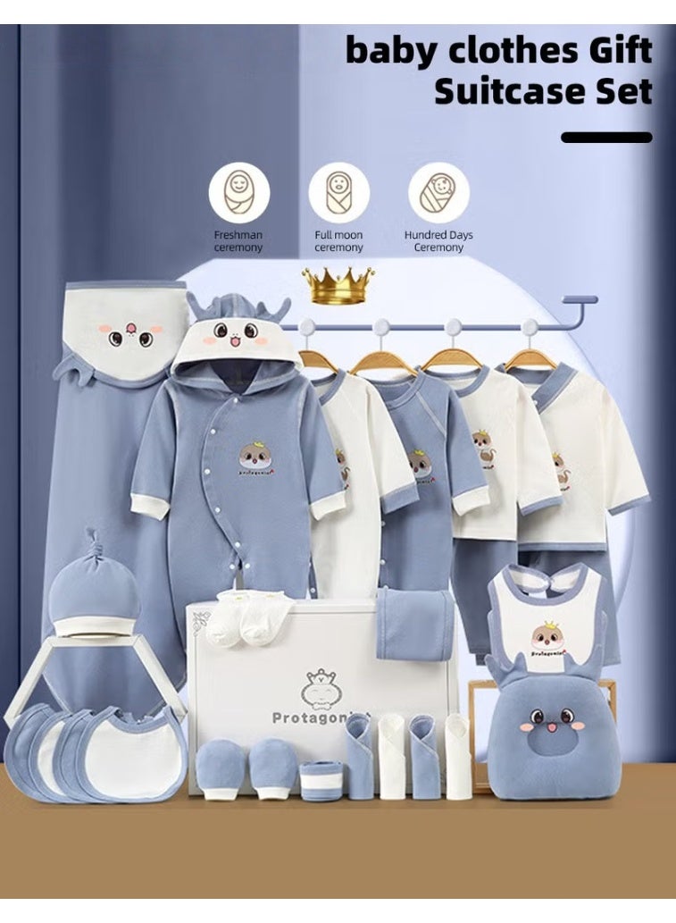 HOOKOR 26PCS Newborn Baby Gifts Set, Newborn Layette Gift Set, Baby Clothes Accessories Set for Boys and Girls, Premium Cotton, Perfect Gift Box with Beautifully Suitcase for Spring Summer Autumn Winter - Image 2