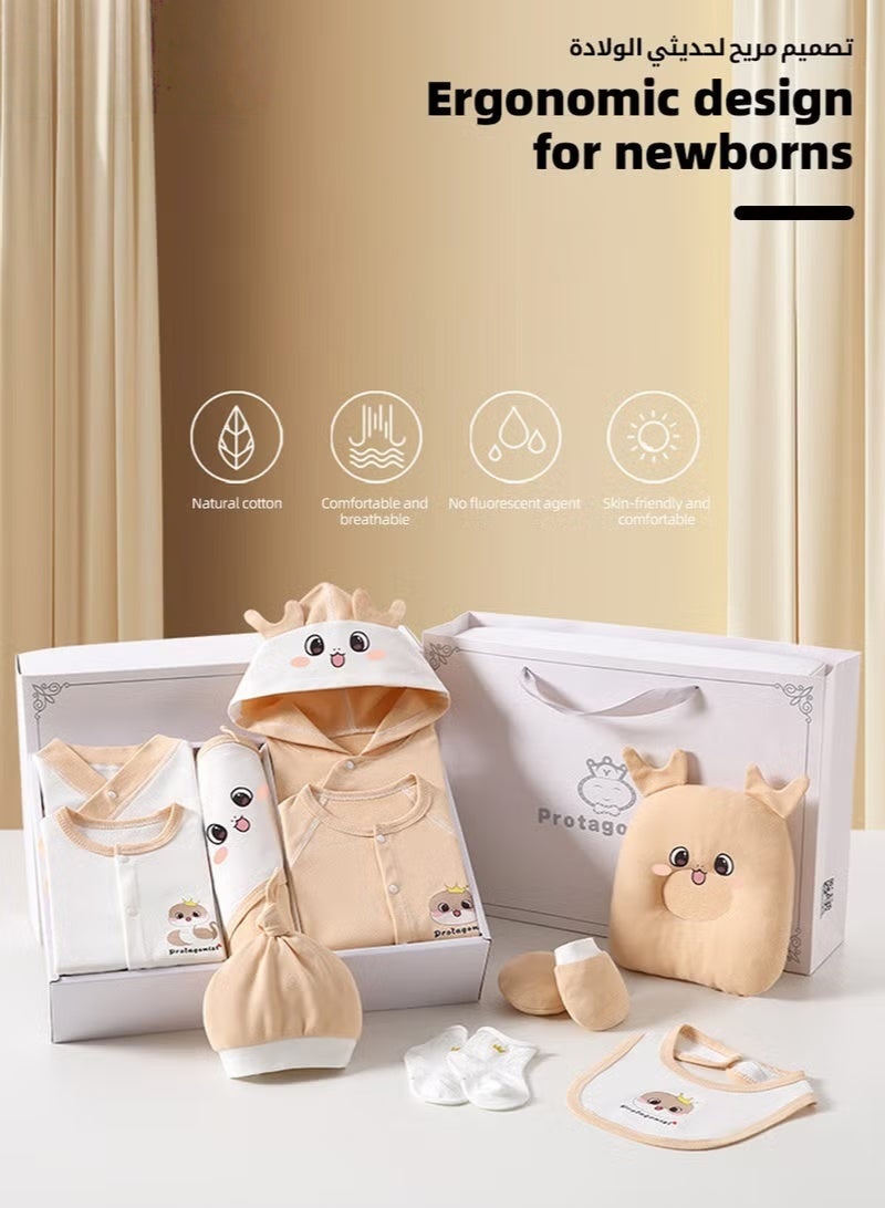 HOOKOR 26PCS Newborn Baby Gifts Set, Newborn Layette Gift Set, Baby Clothes Accessories Set for Boys and Girls, Premium Cotton, Perfect Gift Box with Beautifully Suitcase for Spring Summer Autumn Winter - Image 3