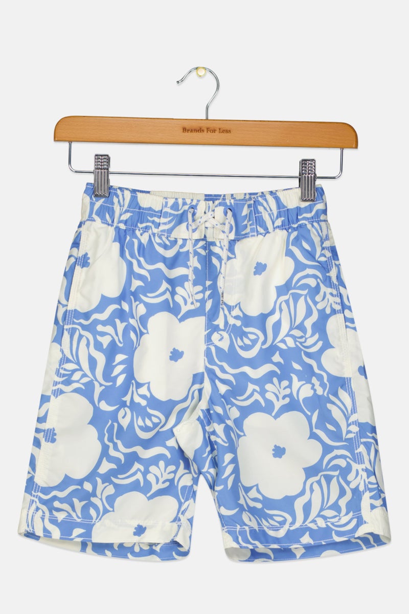 GAP Kids Boy Tropical Print Drawstring Shorts, Multicolor - Image 2