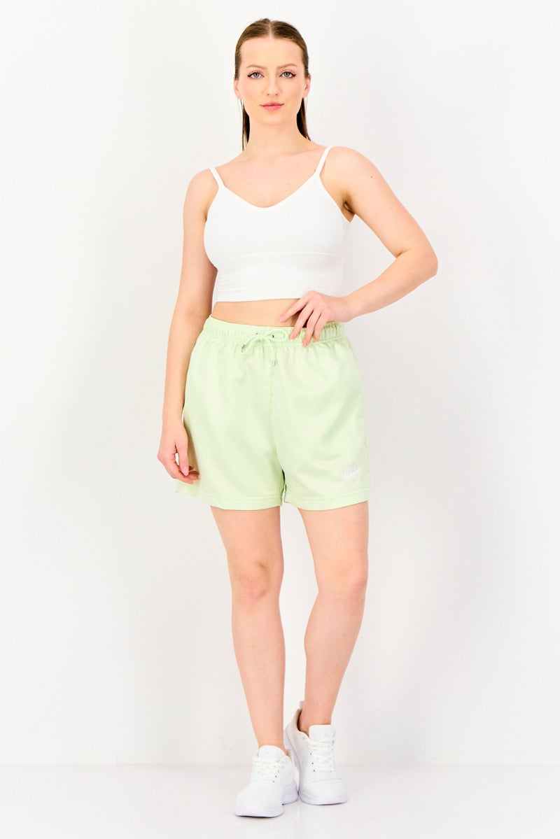 Nike Women Loose Fit Training Shorts, Lime Green - Image 4