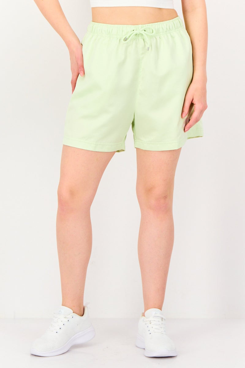 Nike Women Loose Fit Training Shorts, Lime Green - Image 1