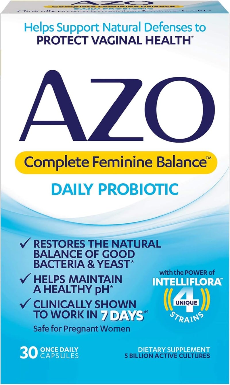 AZO Complete Feminine Balance Daily Probiotics for Women Clinically Proven  D Mannose Urinary Tract Health Cleanse Flush  Protect The Urinary Tract - Image 2