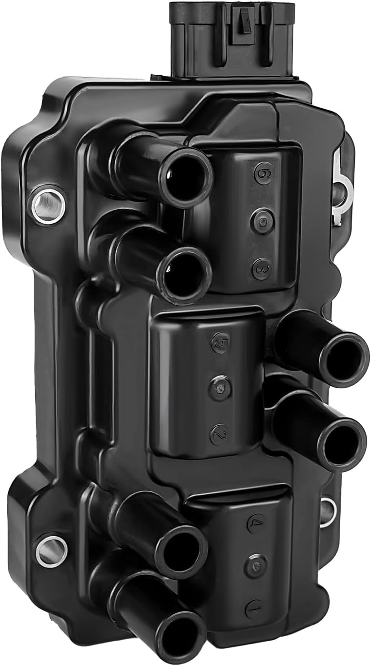 LCWRGS Ignition Coil Pack for Chevy Equinox, Impala, Malibu, Silverado, Uplander, GMC Sierra, Pontiac, Saturn - UF434 C1521 - Image 4
