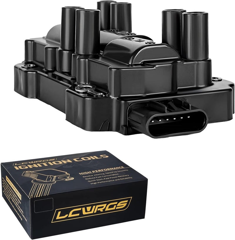 LCWRGS Ignition Coil Pack for Chevy Equinox, Impala, Malibu, Silverado, Uplander, GMC Sierra, Pontiac, Saturn - UF434 C1521 - Image 3