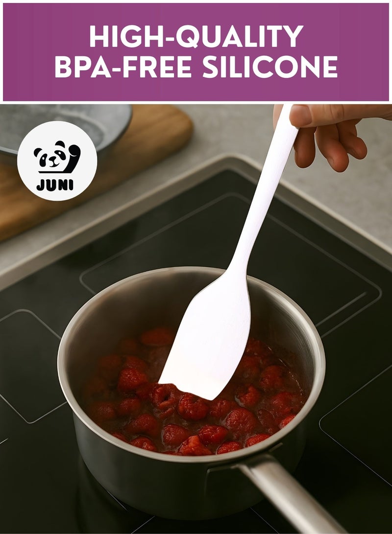 JUNI 21-Piece Silicone Kitchen Utensils Set with Holder – Heat Resistant Cooking Spatula, Spoon, Ladle & Turner Set for Non-Stick Cookware – BPA Free Silicone Cooking Tools - Image 5