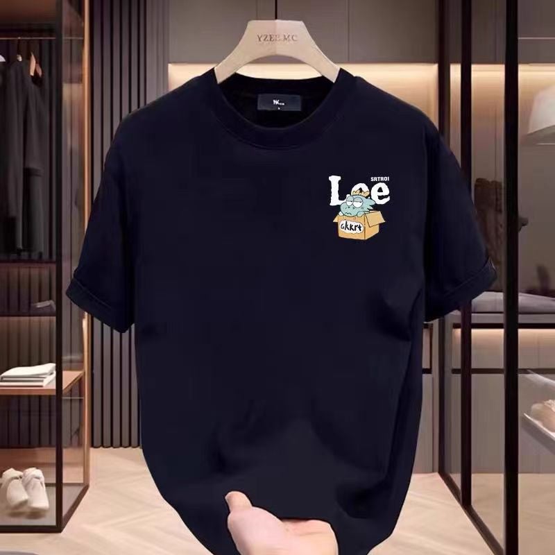 Cartoon Trendy Brand Printed Short-Sleeved T-Shirt Men'S And Women'S Loose Casual Short-Sleeved T-Shirt Teenage Men'S And Women'S Half-Sleeved Top - Image 1