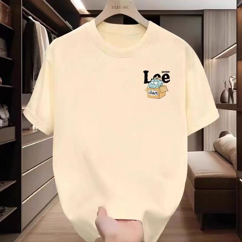 Cartoon Trendy Brand Printed Short-Sleeved T-Shirt Men'S And Women'S Loose Casual Short-Sleeved T-Shirt Teenage Men'S And Women'S Half-Sleeved Top - Image 2