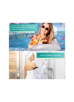 Waterproof Cast Covers for Shower Arm, Adult Cast Protector Full Arm Cast Covers for Showering Bath, Reusable Sealed Cast Bandage to Keep Wound Bandages Dry,Cast Shower Cover Arm Fit Finger Hand Wrist
