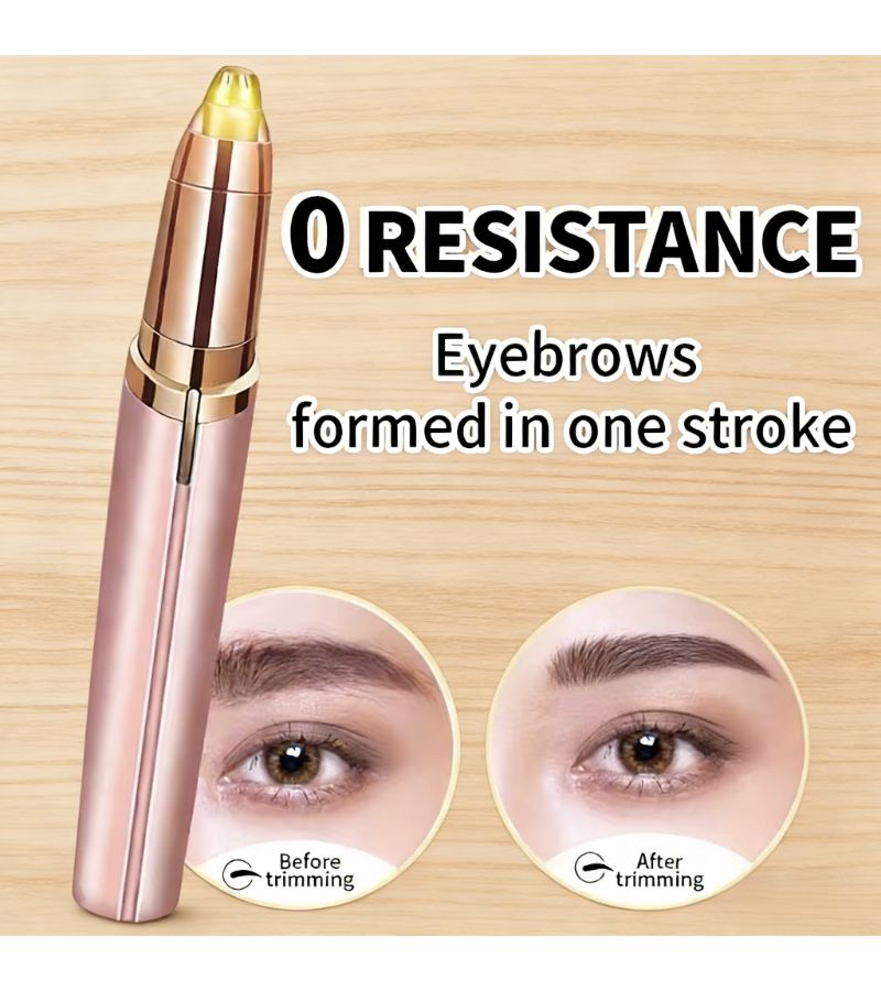 شامبانيا ذهبي 5 شفرات مزيل شعر USB قابل لإعادة الشحن، مكيّف للحواجب والإبطين والساقين - Image 3