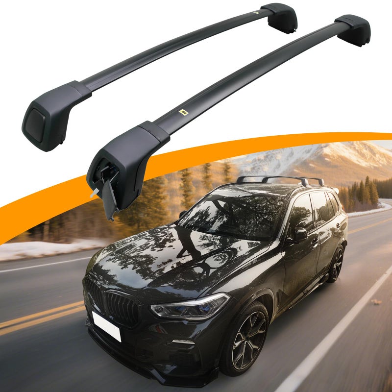 Snailfly Upgraded Roof Racks Cross Bars Fit for BMW X5 G05 20192025 Cargo Crossbar with Lock