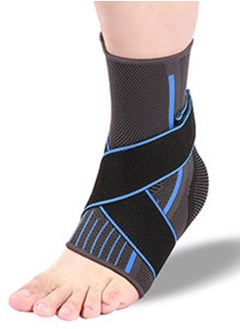 SHIWEI Adjustable Elastic & Comfortable Ankle Brace, Compression Ankle Support Men & Women, Ankle Wrap & Support Protectors Sleeve, Stabilize Ligaments-Eases Swelling and Sprained Ankle (M, 1pcs)  - Image 2