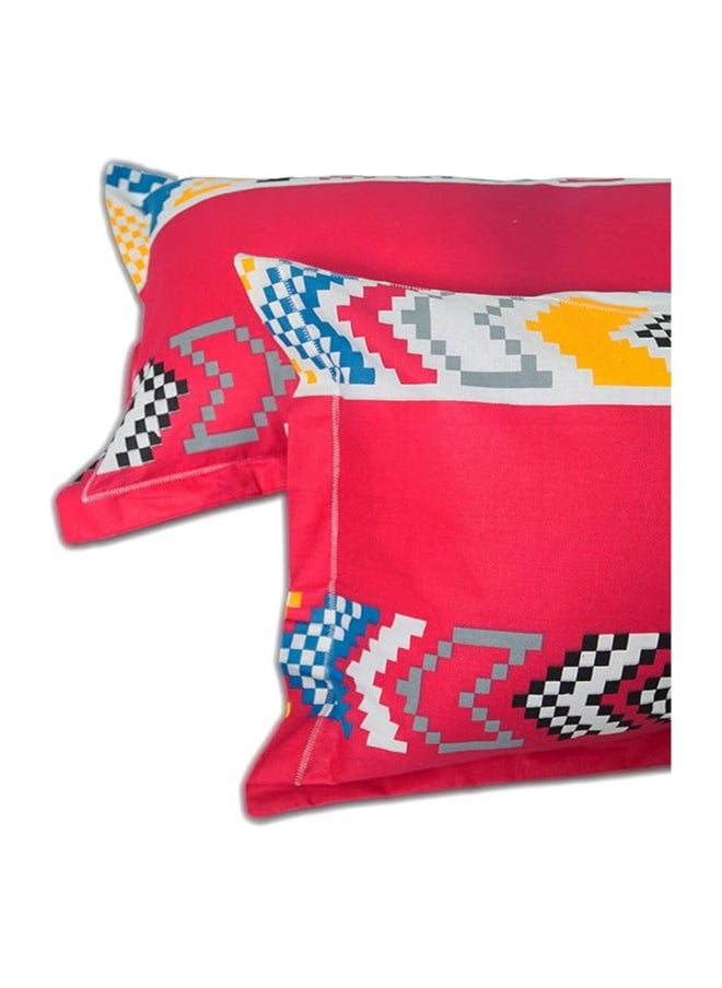Story at Home Story at Home 152 TC 100 % Cotton Flat Double Bedsheet Set, Multi-Colour, 225 x 250cm  - Image 4