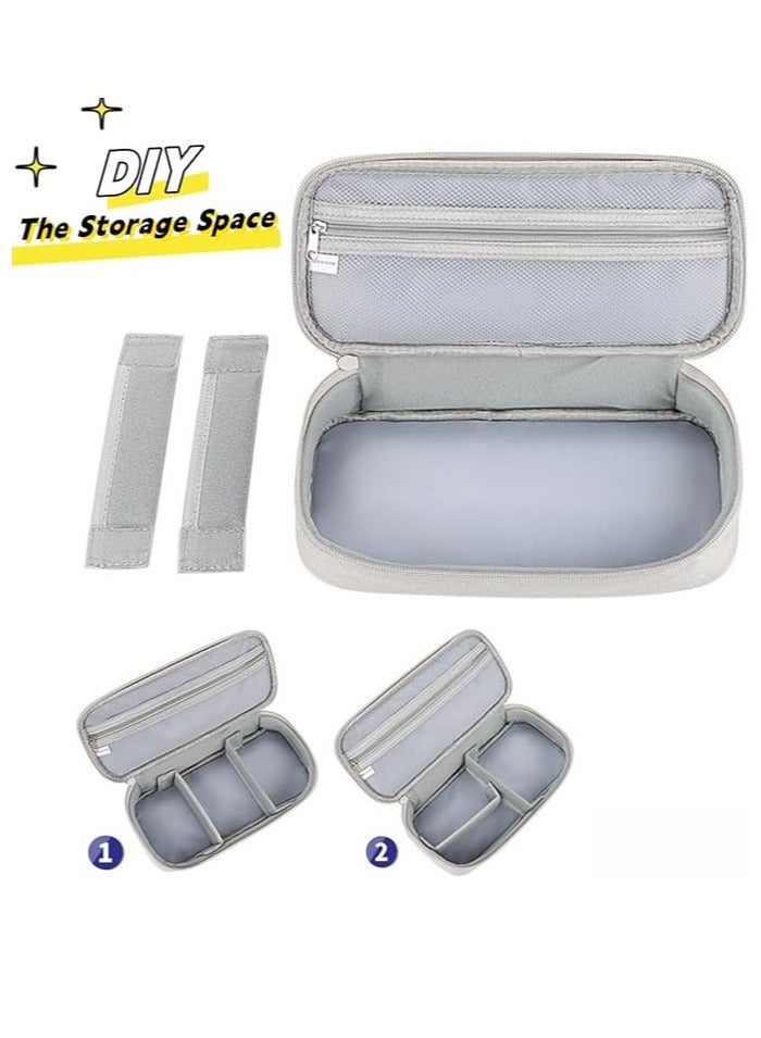 Arabest Travel Electronic Organizer, Waterproof Electronics Accessories Cases,Single Layer Travel Cable Organizer Bag,Accessories Carry Bag for USB Data Cable,Earphone Wire,Power Bank, Phone,Black - Image 2