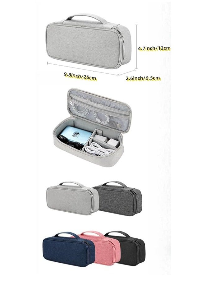 Arabest Travel Electronic Organizer, Waterproof Electronics Accessories Cases,Single Layer Travel Cable Organizer Bag,Accessories Carry Bag for USB Data Cable,Earphone Wire,Power Bank, Phone,Black - Image 3