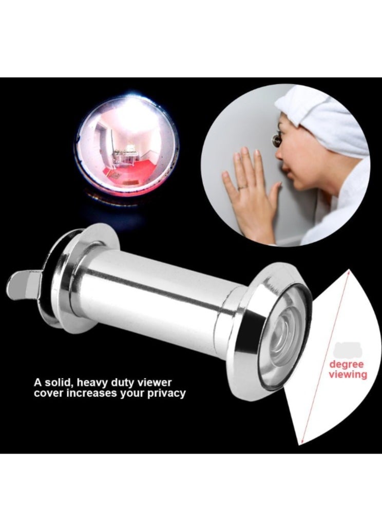 Tuffco Door Viewer Peephole 180° Wide Angle, Durable Zinc Alloy with Glass Lens, Easy Installation for Wooden & Metal Doors, Security Eye Viewer for Home, Office, Apartment (Fits 35-60mm Door Thickness)  - Image 2