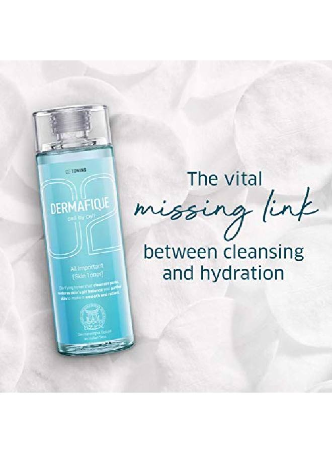 Dermafique All Important Skin Toner 150 Ml For All Skin Types Dermatologist Tested - Image 3